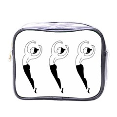 Classical Ballet Dancers Mini Toiletries Bag (one Side) by Mariart