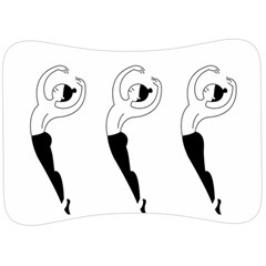 Classical Ballet Dancers Velour Seat Head Rest Cushion by Mariart