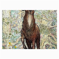 Stag - By Larenard Large Glasses Cloth (2 Sides) by LaRenard