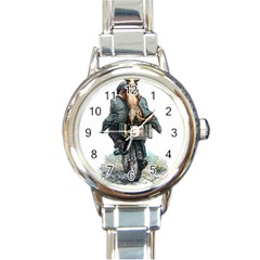 Easyrider - By Larenard Round Italian Charm Watch by LaRenard