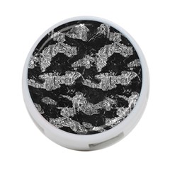 Black And White Cracked Abstract Texture Print 4-port Usb Hub (one Side) by dflcprintsclothing