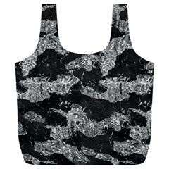 Black And White Cracked Abstract Texture Print Full Print Recycle Bag (xxxl) by dflcprintsclothing