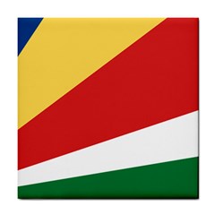 Seychelles Flag Tile Coaster by FlagGallery