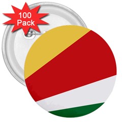 Seychelles Flag 3  Buttons (100 Pack)  by FlagGallery