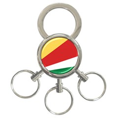 Seychelles Flag 3-ring Key Chain by FlagGallery