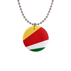 Seychelles Flag 1  Button Necklace