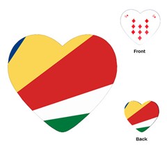 Seychelles Flag Playing Cards Single Design (heart) by FlagGallery