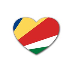 Seychelles Flag Heart Coaster (4 Pack)  by FlagGallery