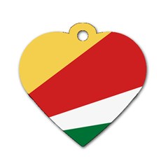 Seychelles Flag Dog Tag Heart (one Side) by FlagGallery