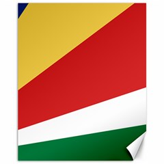 Seychelles Flag Canvas 11  X 14  by FlagGallery