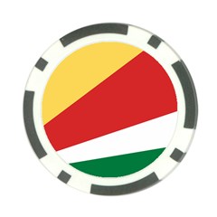 Seychelles Flag Poker Chip Card Guard by FlagGallery