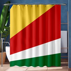 Seychelles Flag Shower Curtain 60  X 72  (medium)  by FlagGallery