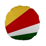 Seychelles flag Standard 15  Premium Flano Round Cushions Front