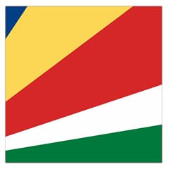 Seychelles Flag Large Satin Scarf (square) by FlagGallery