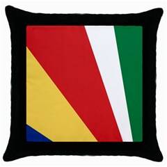 Seychelles-flag12 Throw Pillow Case (black) by FlagGallery