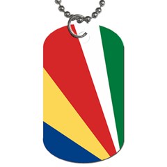 Seychelles-flag12 Dog Tag (one Side) by FlagGallery