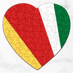 Seychelles-flag12 Jigsaw Puzzle (heart) by FlagGallery