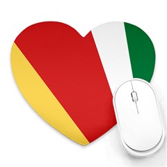 Seychelles-flag12 Heart Mousepads by FlagGallery