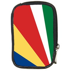 Seychelles-flag12 Compact Camera Leather Case by FlagGallery