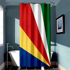 Seychelles-flag12 Shower Curtain 36  X 72  (stall)  by FlagGallery