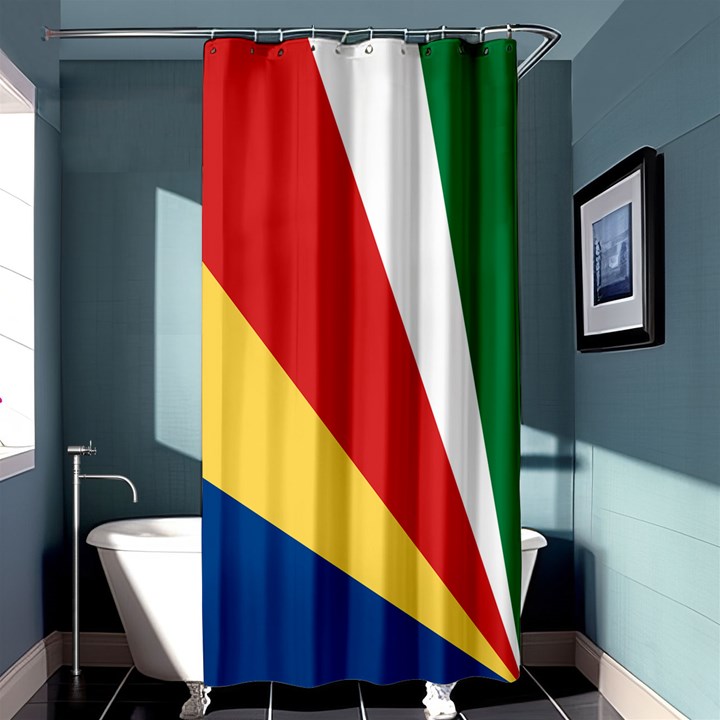 Seychelles-flag12 Shower Curtain 36  x 72  (Stall) 