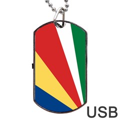 Seychelles-flag12 Dog Tag Usb Flash (one Side) by FlagGallery