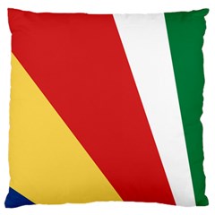 Seychelles-flag12 Large Cushion Case (one Side) by FlagGallery