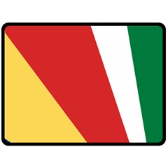 Seychelles-flag12 Double Sided Fleece Blanket (large)  by FlagGallery