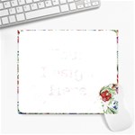 Flowers pattern Large Mousepads Front