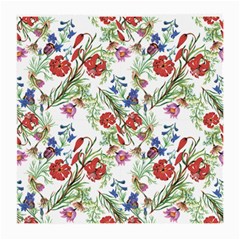 Flowers Pattern Medium Glasses Cloth (2 Sides) by goljakoff