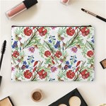 Flowers pattern Cosmetic Bag (Large) Back