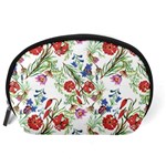 Flowers pattern Accessory Pouch (Large) Back