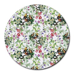 Green Flora Round Mousepads by goljakoff