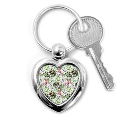 Green Flora Key Chain (heart) by goljakoff