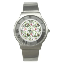 Green Flora Stainless Steel Watch by goljakoff