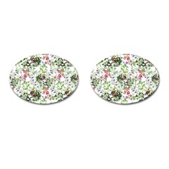 Green Flora Cufflinks (oval) by goljakoff