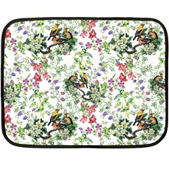 Green Flora Double Sided Fleece Blanket (mini)  by goljakoff