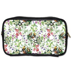 Green Flora Toiletries Bag (one Side) by goljakoff