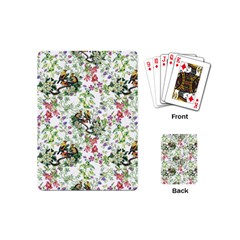 Green Flora Playing Cards Single Design (mini) by goljakoff