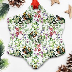 Green Flora Snowflake Ornament (two Sides) by goljakoff