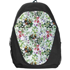 Green Flora Backpack Bag by goljakoff