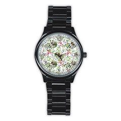 Green Flora Stainless Steel Round Watch by goljakoff