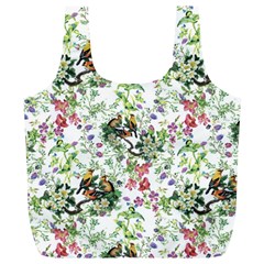 Green Flora Full Print Recycle Bag (xl) by goljakoff