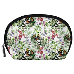 Green Flora Accessory Pouch (large) by goljakoff