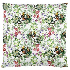 Green Flora Large Flano Cushion Case (two Sides) by goljakoff