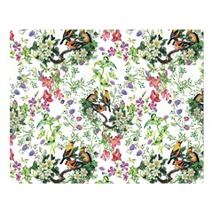 Green Flora Double Sided Flano Blanket (large)  by goljakoff