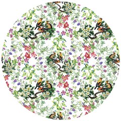 Green Flora Wooden Puzzle Round by goljakoff