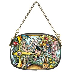 The Illustrated Alphabet - E - By Larenard Chain Purse (two Sides) by LaRenard