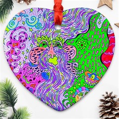 Shapechanger Heart Ornament (two Sides) by chellerayartisans