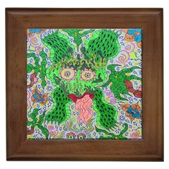 Supersonicfrog Framed Tile by chellerayartisans